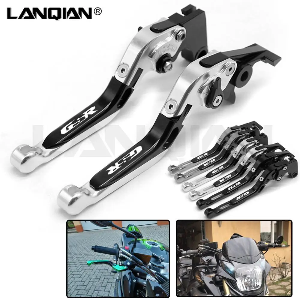 For SUZUKI GSR600 GSR750 Motorcycle Adjustable Folding Brake Clutch Levers GSR 600 2006-2011 GSR 750 2011-2018 CNC Accessories