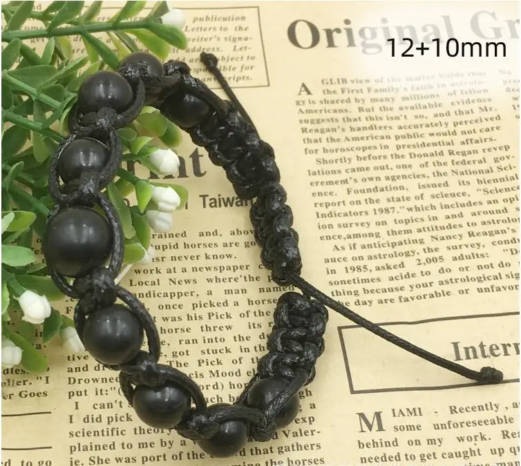 Wholesale 1pcs 100% Natural Russia Shungite Bead Bracelet,EMF Radiation Protection,5G Blocker