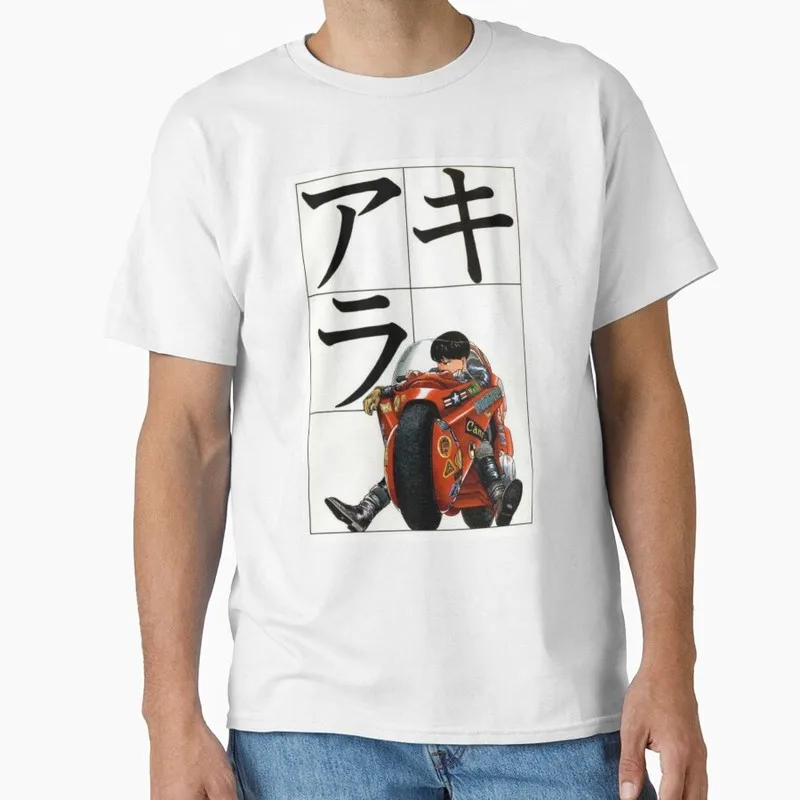 Akira Cyberpunk City Explosion Gift T‑Shirt Katsuhiro Otomo Retro Manga Shotaro Kaneda Neo‑Tokyo Anime Print Short Sleeve Tops