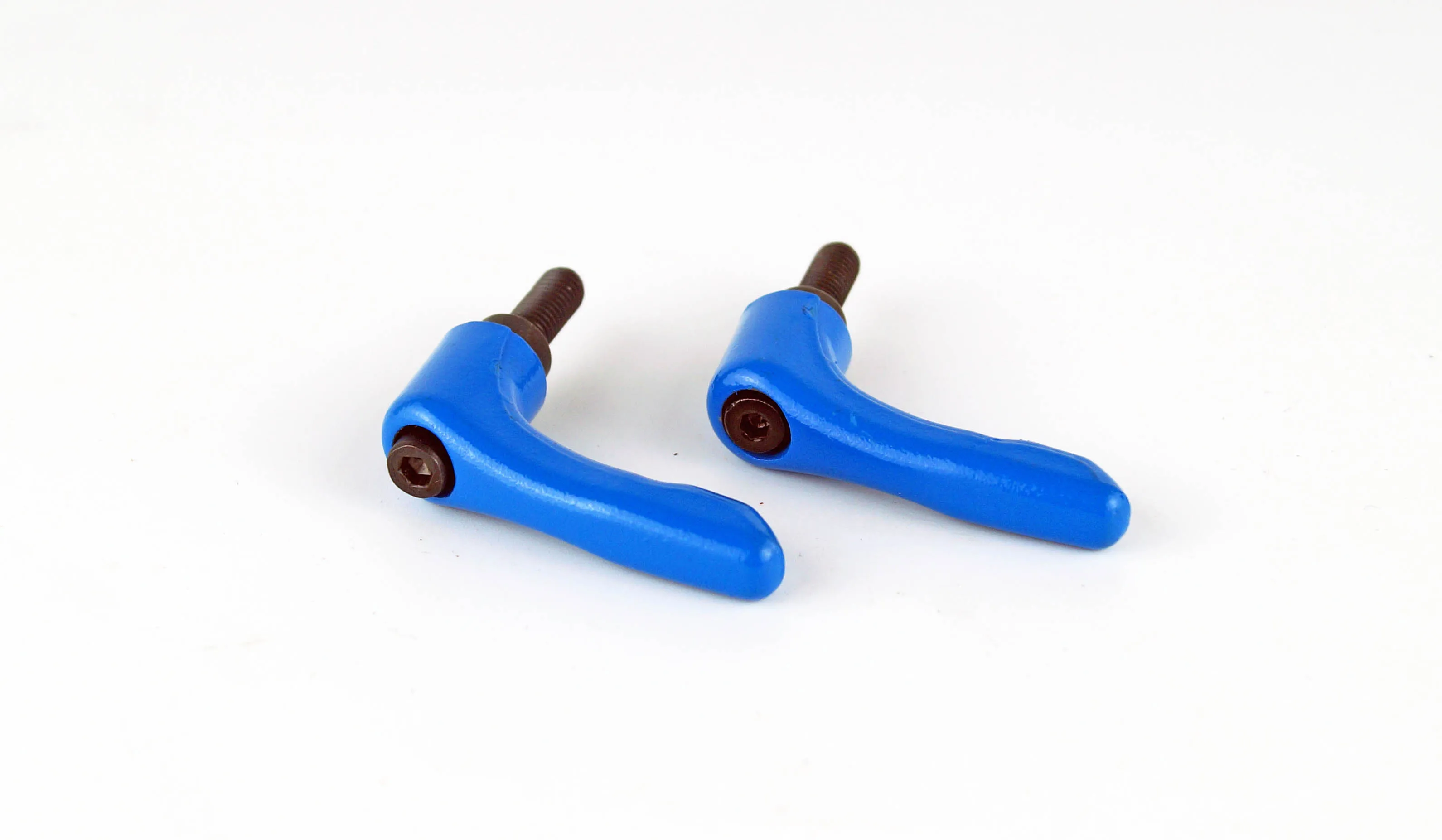 M5 M6  Solid Adjustable handle clamping lever arms tension levers blue color