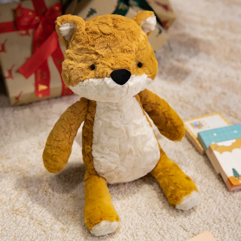 Een stuk 30 cm Pluche Sussen Speelgoed Gevulde Vos Panda Aap Kat Hond Puppy Knuffelige Plushie voor Kinderen Slaap Knuffel pop Speelgoed voor Jongen