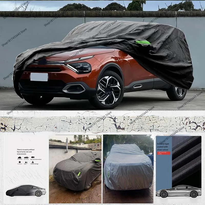 

Protective Full Car Cover for Citroen C4 2004-2011 Outdoor Waterproof Sunshade Dustproof Windproof