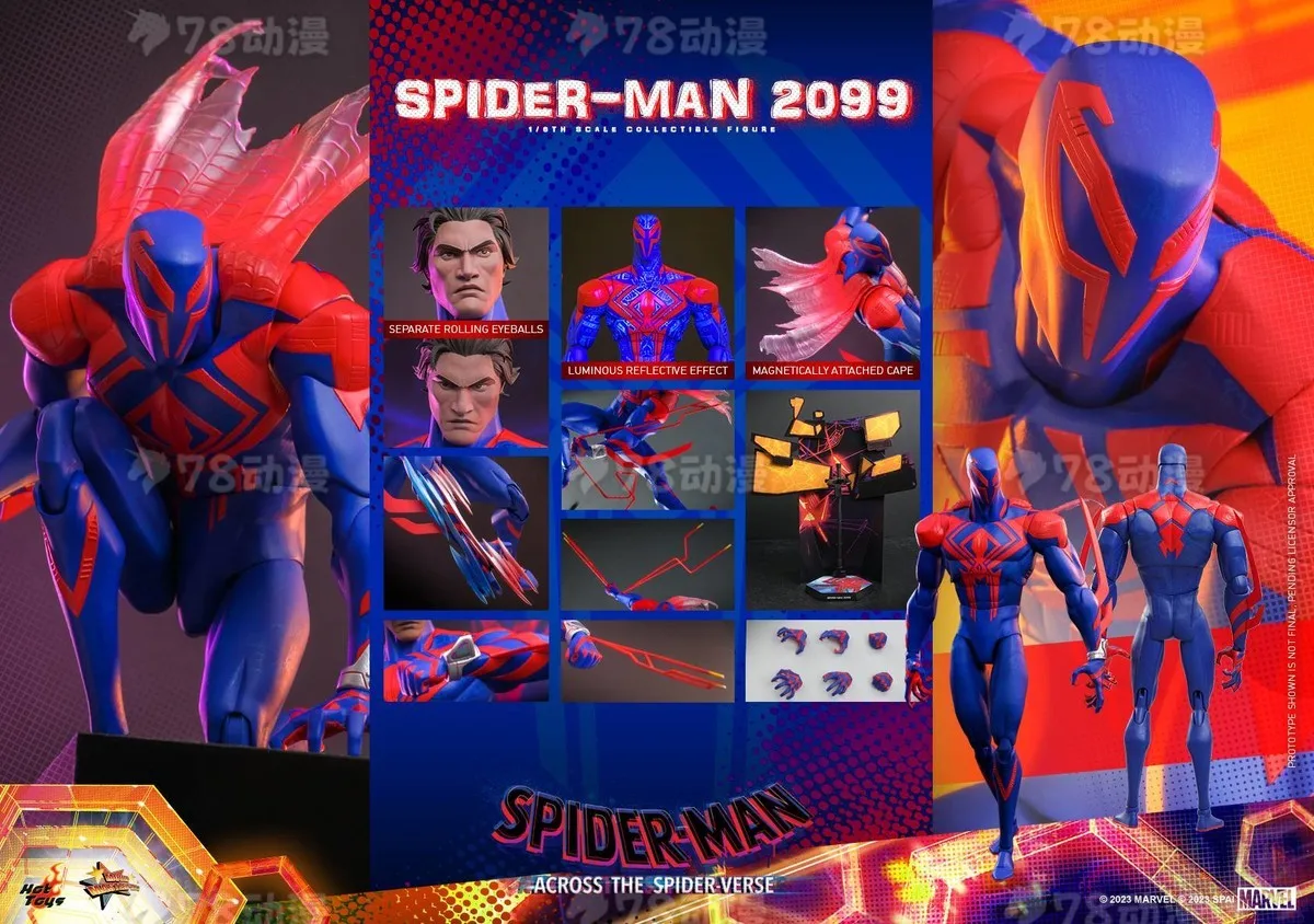 

В наличии: Коллекционная фигурка HT MMS711 из серии фильмов «Человек-паук: Через вселенные» 2099, масштаб 1/6, подарок для коллекционеров