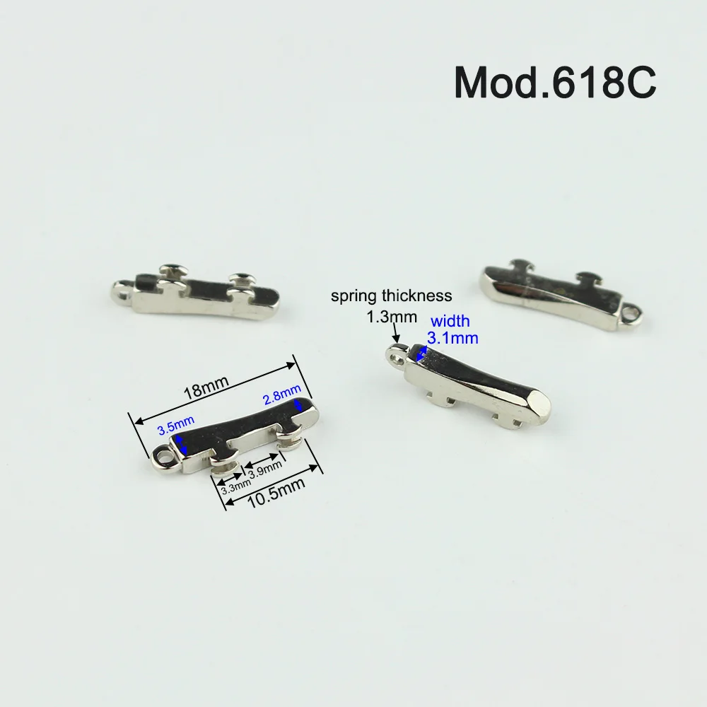 20 Stück dick 1,0 mm 1,3 mm Brillen-Federeinsatz, Brillenreparatur, Flex-Bügel, optischer Rahmen, kaputtes Ersatzteil 618 # – Detail 3