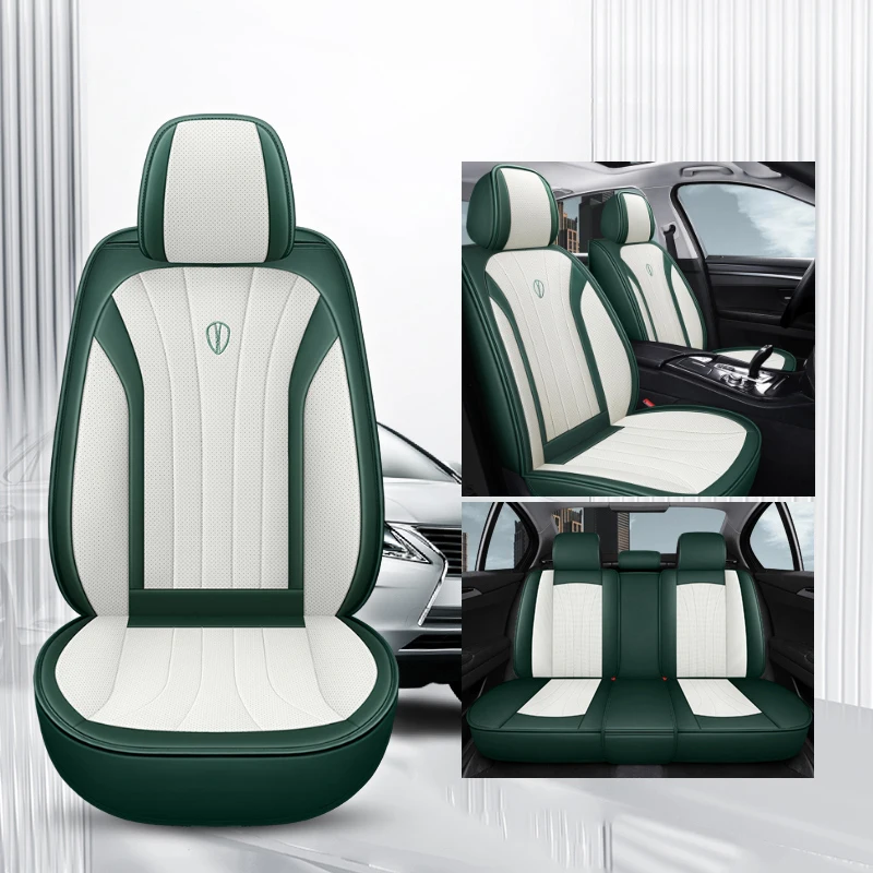 

Universal PU Leather Car Seat Cover Full Set For VW CC T-ROC Golf 5 6 7 Passat B5 B7 B8 Tiguan Polo Auto Accsesories Interior