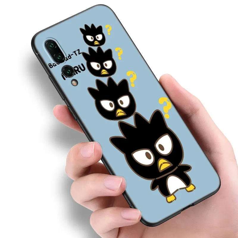 Sanrio Bad Badtz-maru Black Phone Case For Huawei P10 P20 P30 P40 Lite P50 P60 Art P50E P Smart Z 2018 2020 2021 Pro 2019