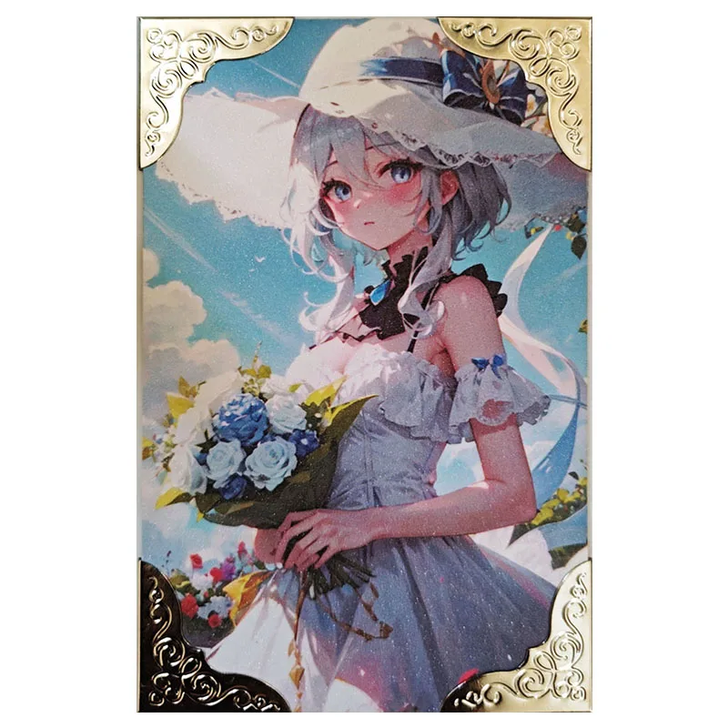 Anime Goddess Story Rare Refraction Game Collectible Cards Hancock Tsukino Usagi Hu Tao Xiangling Toys for boys Birthday Present