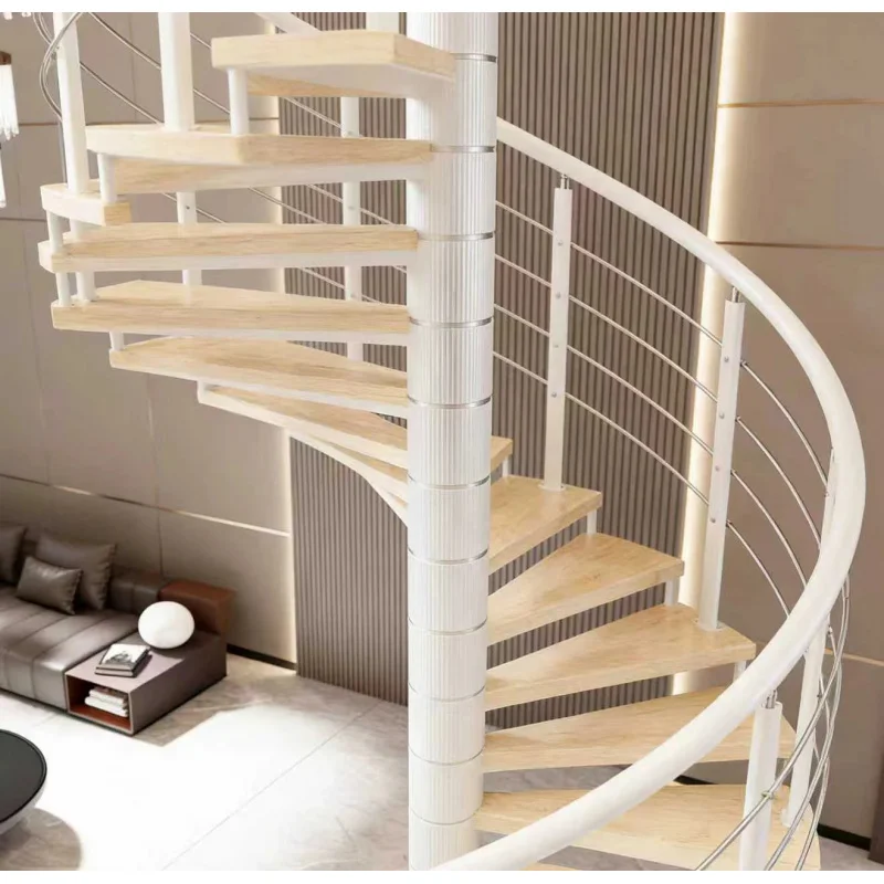 custom.Modern and Beautiful Indoor Apartment Stairs Durable Assembled Metal Stairs