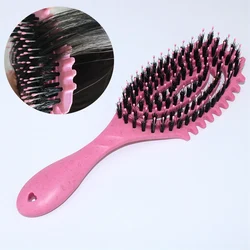 Curls Define Styling Brush Tangled Boar Bristle Hair Comb Boar Bristle Detangling Hair Brush Shaping Defining Hair Styling Tools