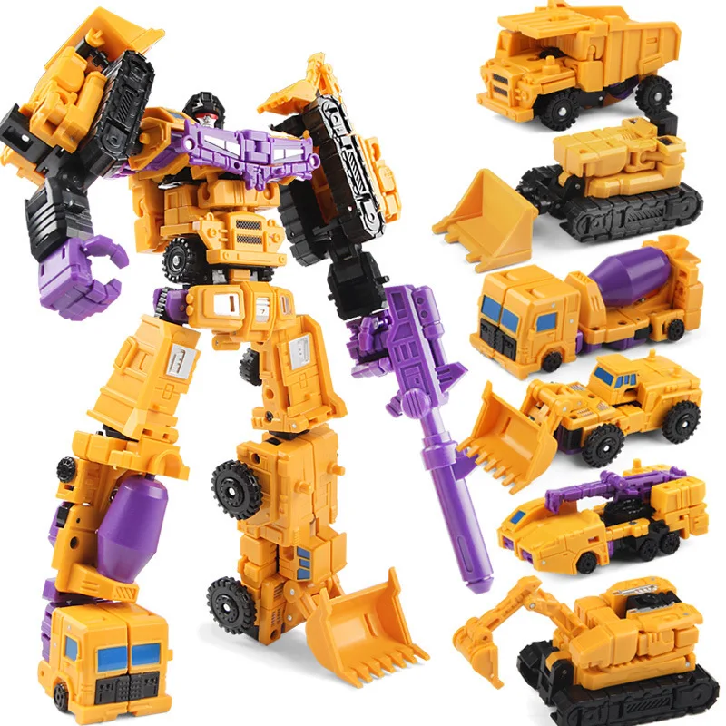 Transformation 6 in 1 Model MINI Devastator 21CM Action Figure Robot Plastic Toys BEST Gift Child Kid New