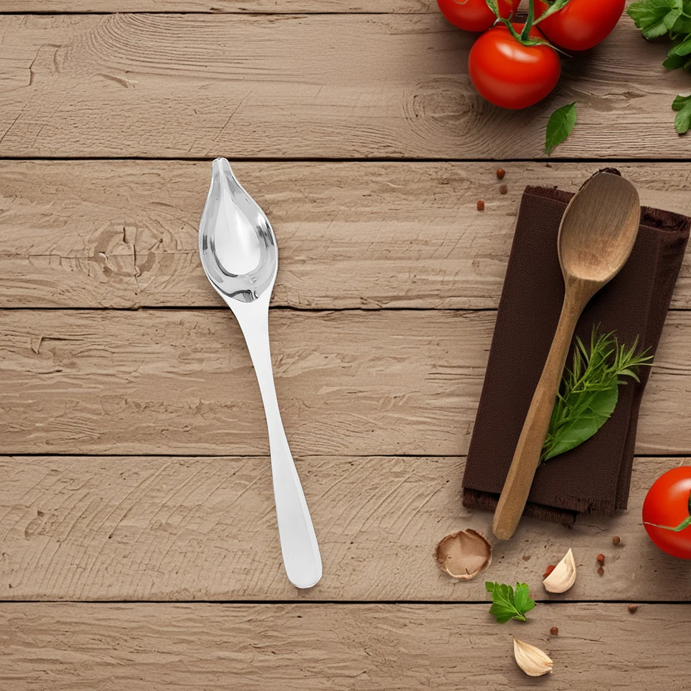 

2pcs Stainless Steel Decorating Spoons Precision Tapered Spout Sauce Dessert Pouring Utensils For Baking Drizzle Gravy Pastry