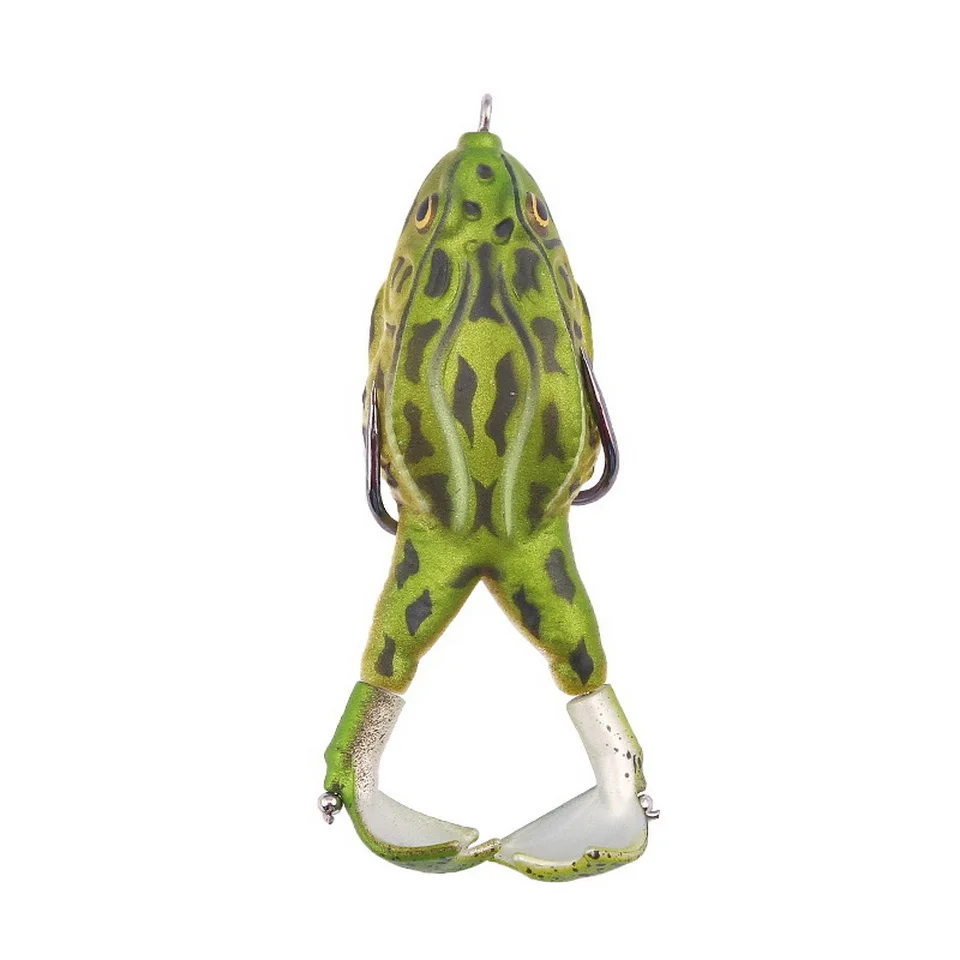 Frosch Köder Doppel Propeller Beine Silikon Weiche Köder 13,6g 16,6g Topwater Wobbler Künstliche Köder Für Bass Wels angeln Werkzeuge – Detail 16