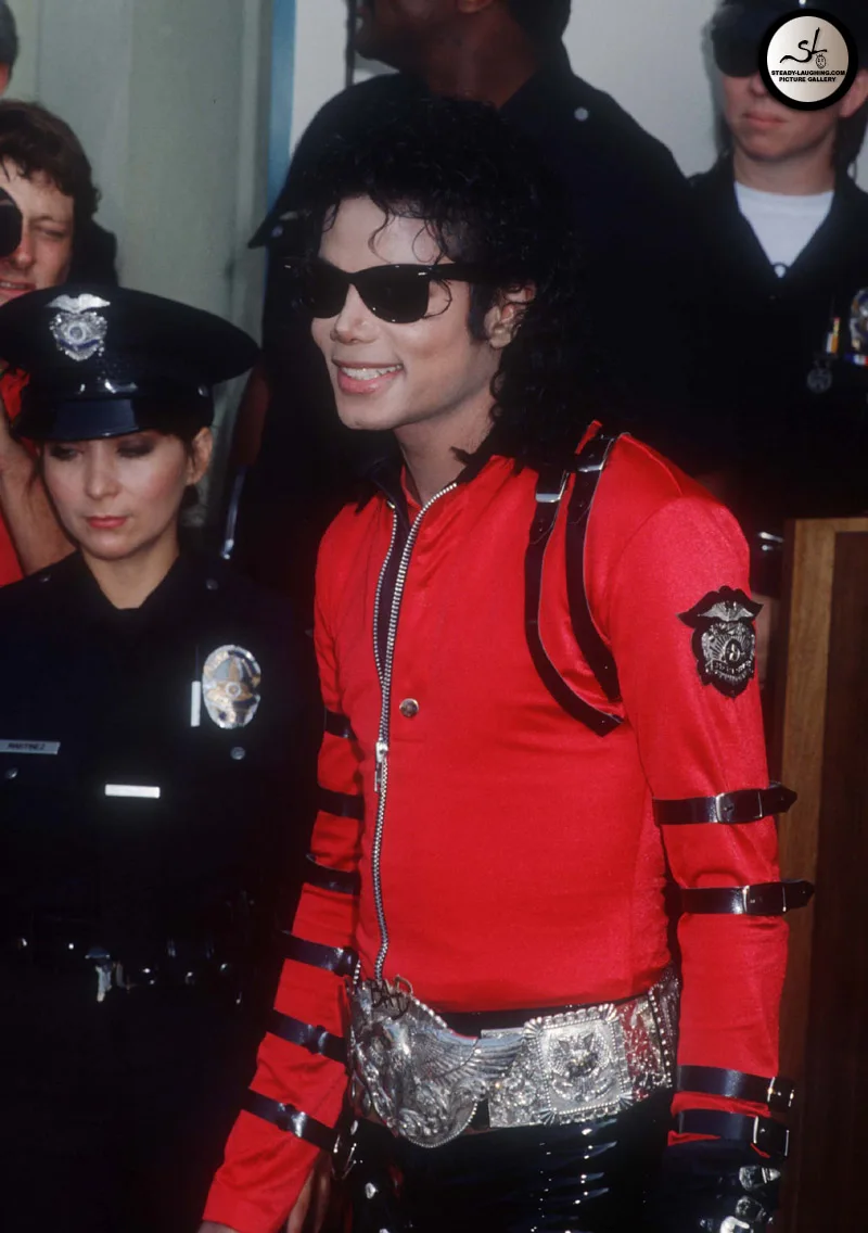Michael Jackson BAD Red Jacket Coat MJ Casual Punk Cool Jacket Unisex Vocal Concert Costume Cosplay Halloween Handmade