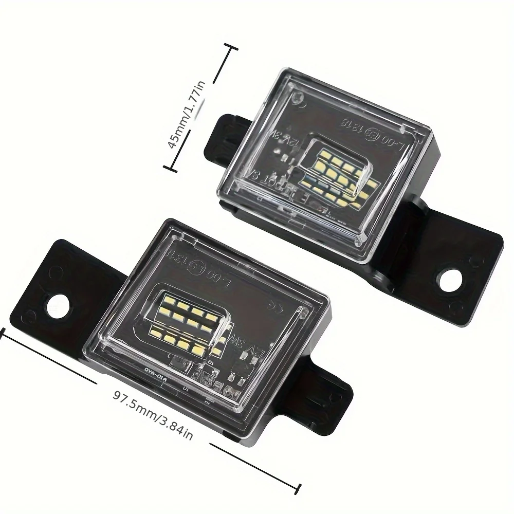 2 قطعة ضوء لوحة ترخيص LED جديد عالي الجودة لسيارة شيفروليه كولورادو 2014-2018 وجي إم سي كانيون بيك اب - تيار متين وخفيف الوزن #2