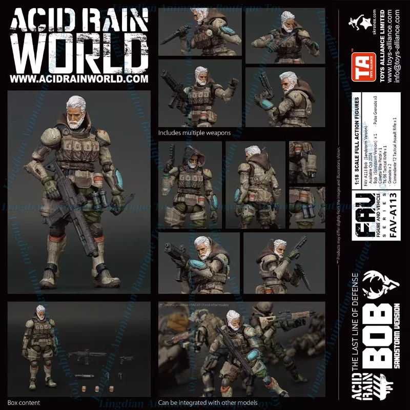 In Stock Acid Rain War 88th Troop Soldier FAV-A105 Zeyi/A106 Sand Advancer/A107 Toy Collection Gift