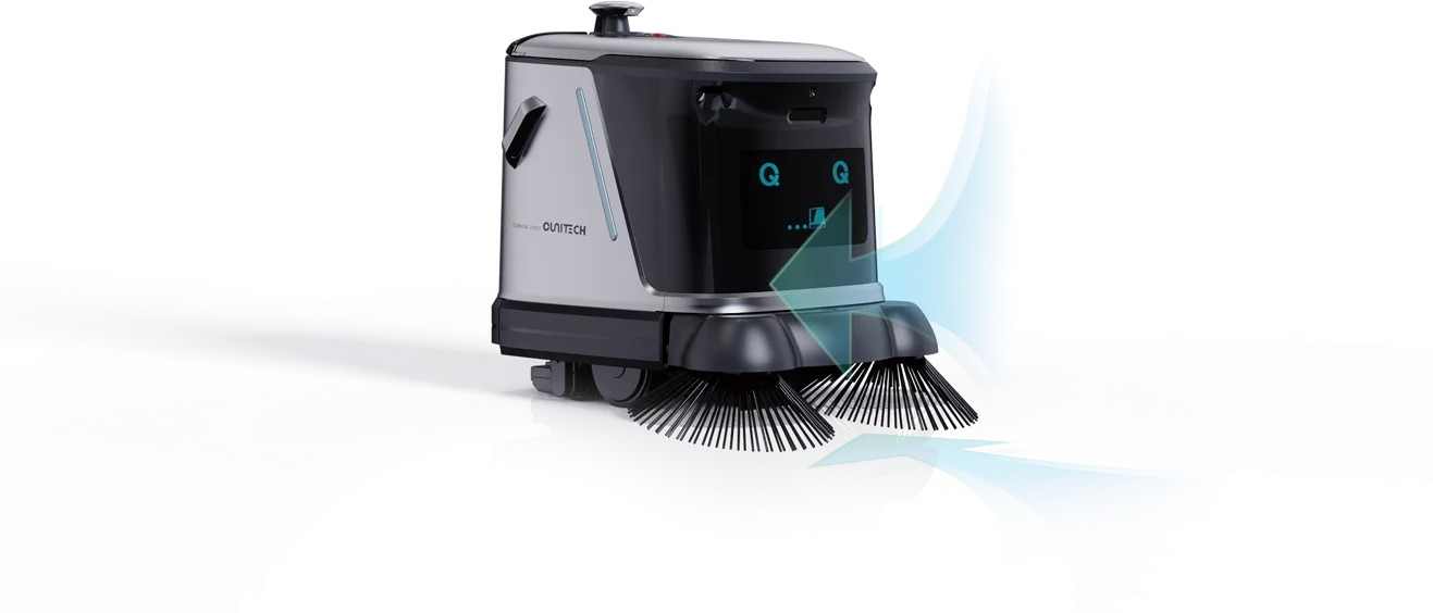 OUNITECH Q3-G Commercial Floor Cleaning Robot 3-in-1 Sweep Mop Vacuum Auto Water Station AI Obstacle Avoidance Multi-Scenario In
