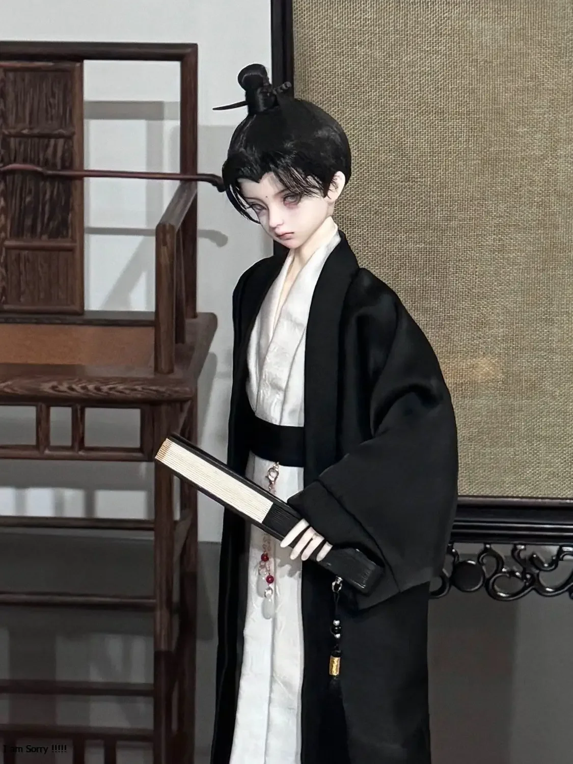 1/4 Puppenkleidung Anzug Hanfu für 40-45 cm Bjd Puppenkleidung Mädchenspielzeug Dress Up Spielhaus Geschenk Modepuppenzubehör, keine Puppe