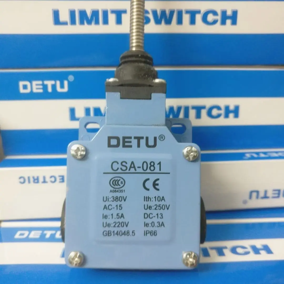 Detu Electric DETU metal shell limit travel switch CSA-081 spring swing arm