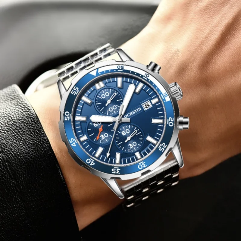 Orologio da uomo di marca AAA di lusso superiore della serie Pilot orologio da uomo multifunzionale con cronografo impermeabile quotidiano