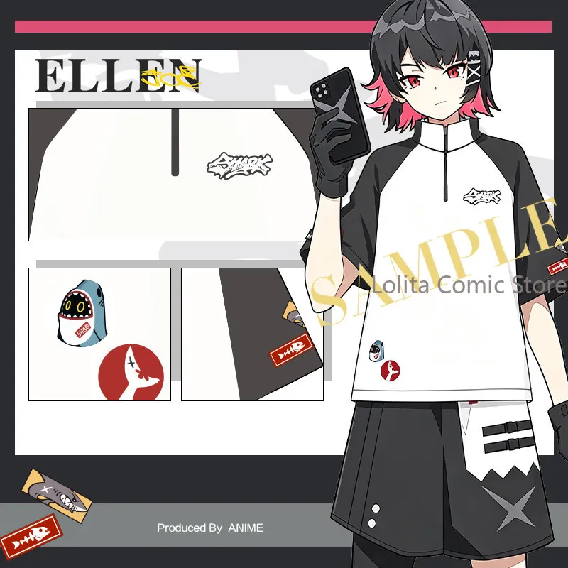 Zenless Zone Zero Nicole Ellen Joe Sid Asaba Yuma Nami Yuzuha Derivative Short Sleeve T-shirt Tee cosplay Casual Top clothes
