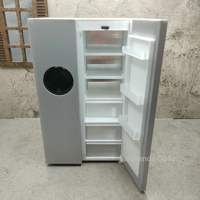 Năm 1/12 Nhà Búp Bê Mini Làm Việc, Refrigerable Tủ Lạnh Cho OB11,BJD Nhà Búp Bê Đồ Phụ Kiện Trang Trí