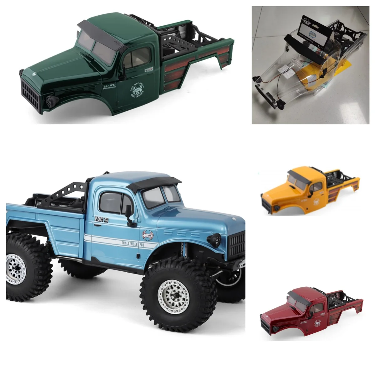 

RGT Spare Parts P86483-0 P86483-1 P86483-2 P86483-3 Pre-Assembled PC Body For RGT EX86170 1/10 RC Electric Off-road Vehicles
