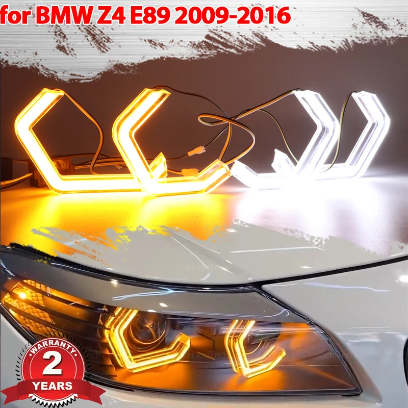 

Switchback M4 style Rings DRL LED Angel Eyes Kit For BMW Z4 E89 sDrive18i 20i 23i 28i 30i 35i 2009-16 Headlight Retrofit