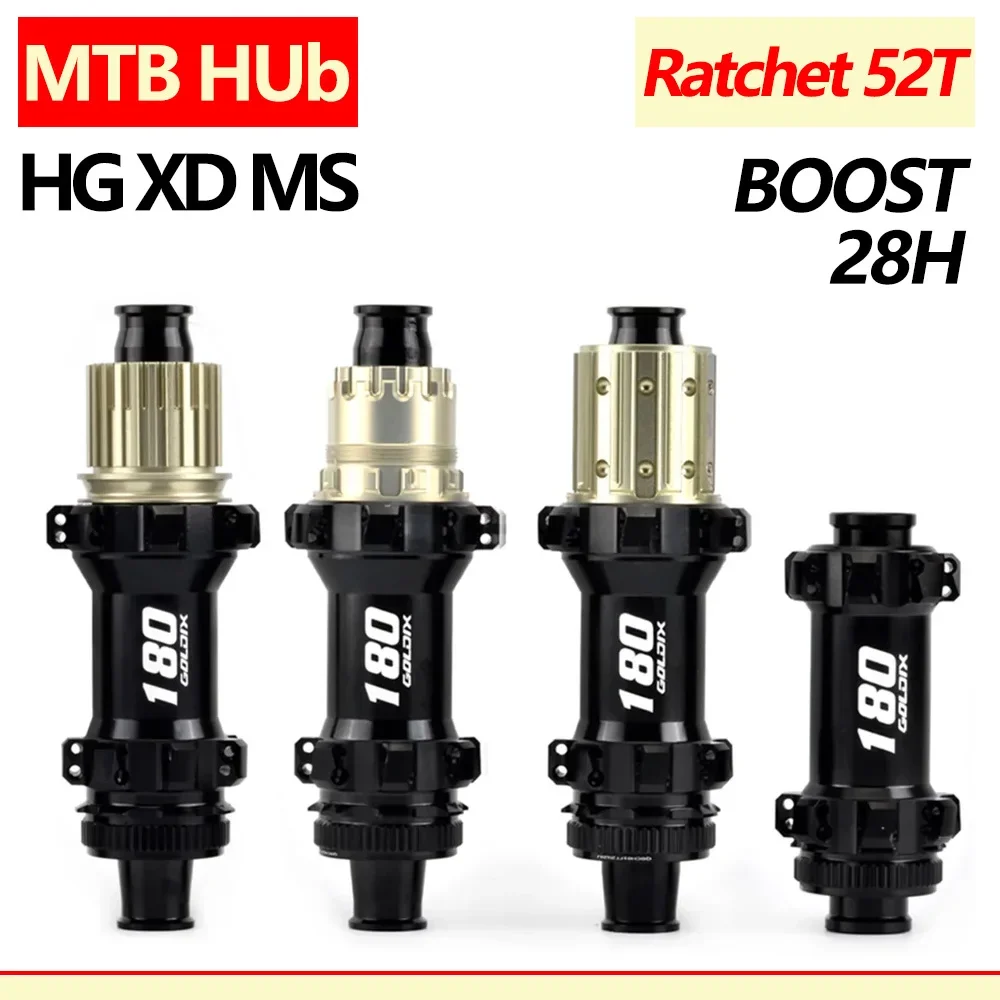 M180 Mtb Boost 28 Hole Hub Center Lock Disc EXP 52T Ratchet Straight Pull Spokes HG XD MS Bike Hub for Shimano SRAM k7 rear hub