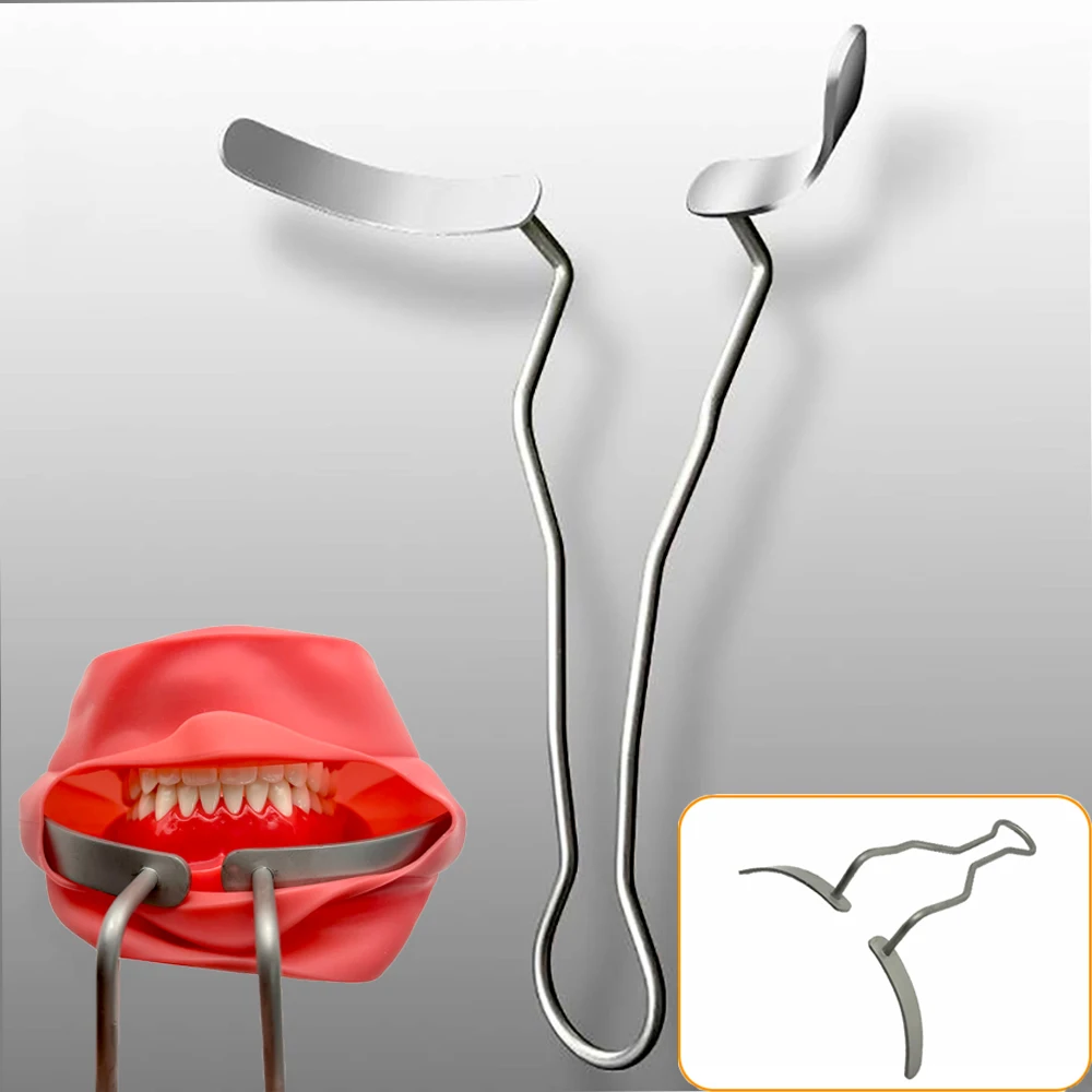 Dental Mouth Expand Lip Retractor Mouth Opener With Flap Surgical Vestibulum Dentists Stainless Steel Mouth Cheek Dental Tools