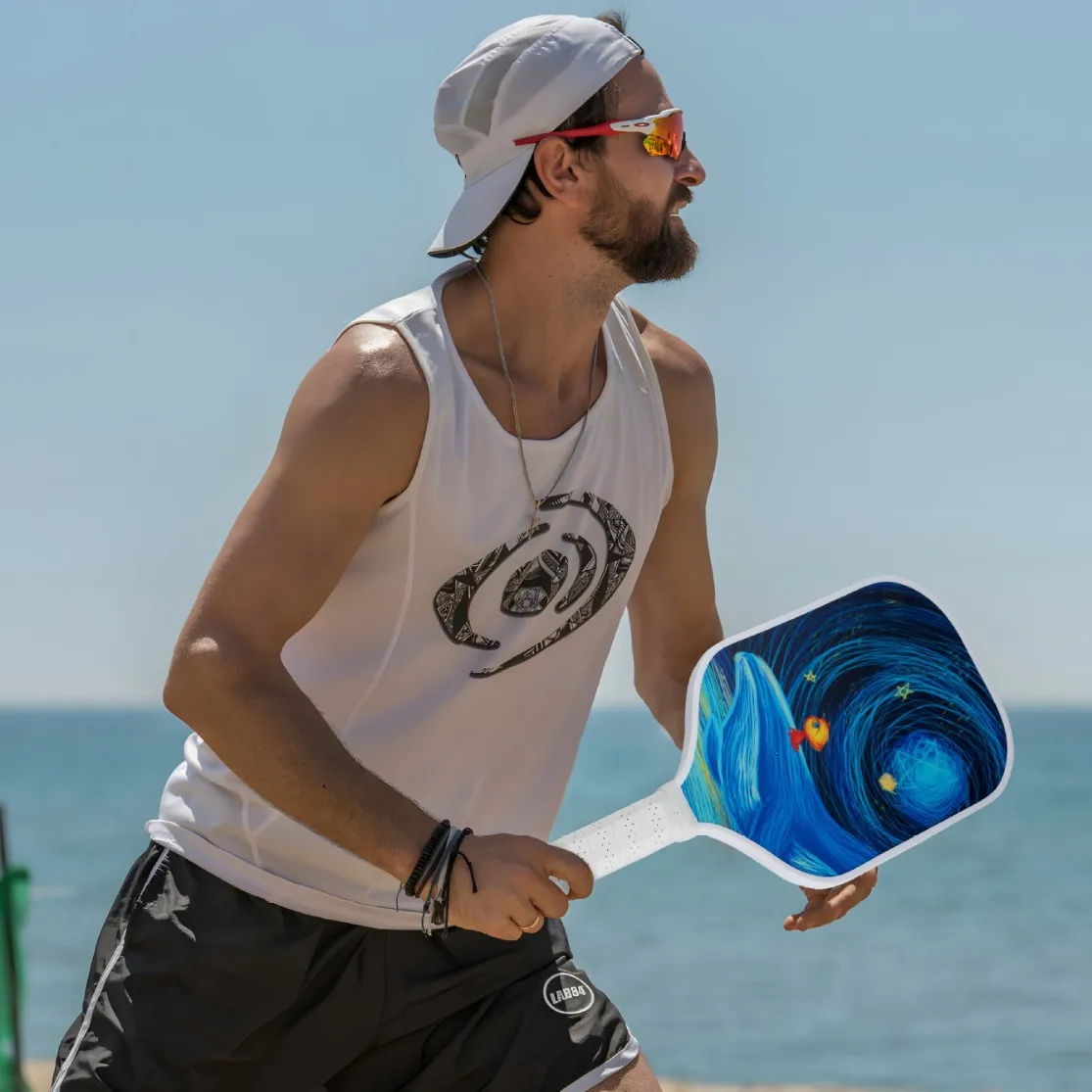 

Пиковая ракетка из стекловолокна, износостойкая ракетка для пиклбола для взрослых, спортивные тренировочные виды спорта