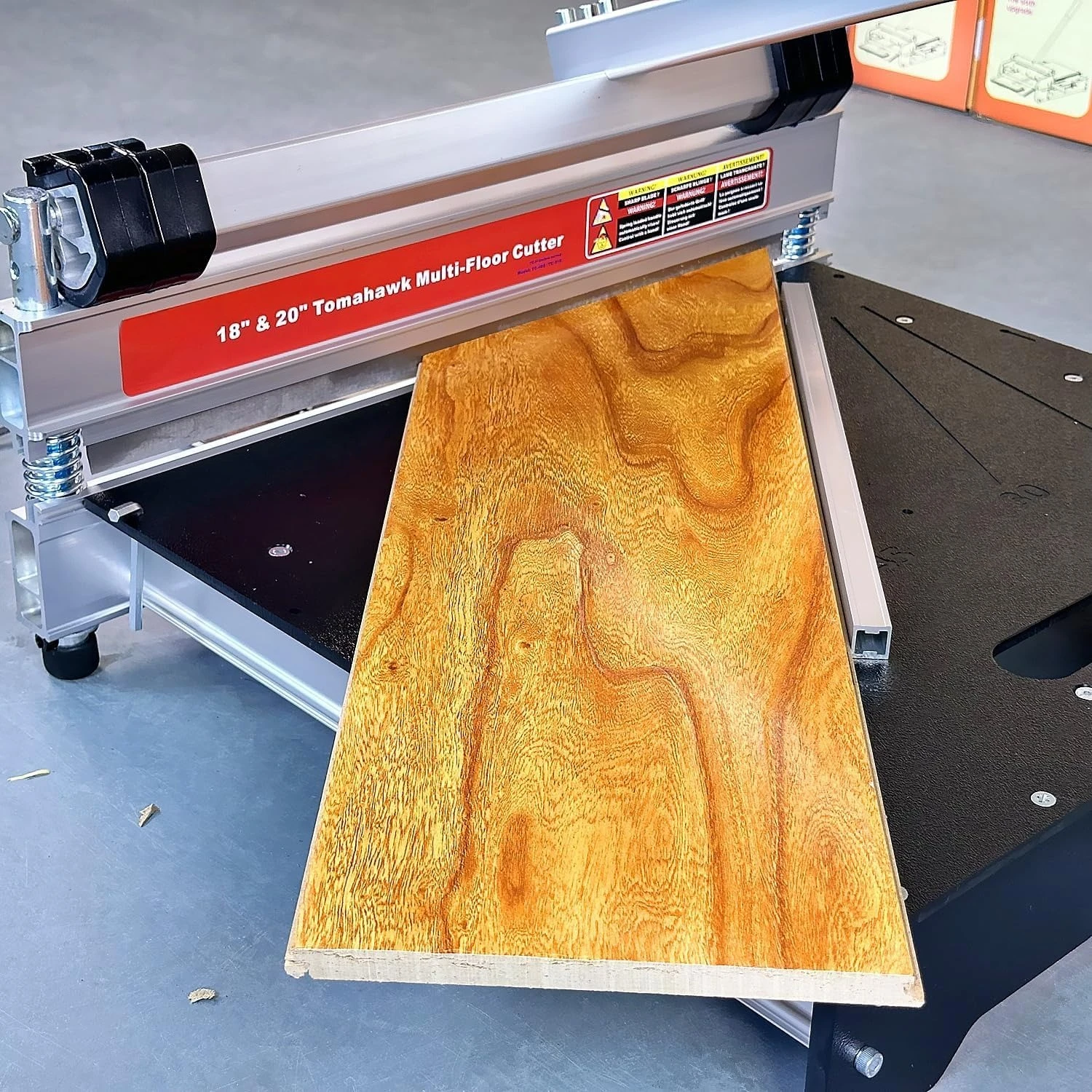 مصفح 20 بوصة وقاطع أرضية من الفينيل ذو النواة الصلبة، يقطع ما يصل إلى عرض 20 بوصة وسميكة 11/16 بوصة (17 مم؛ كيف حول العرض التجريبي · شعبية جديدة #3