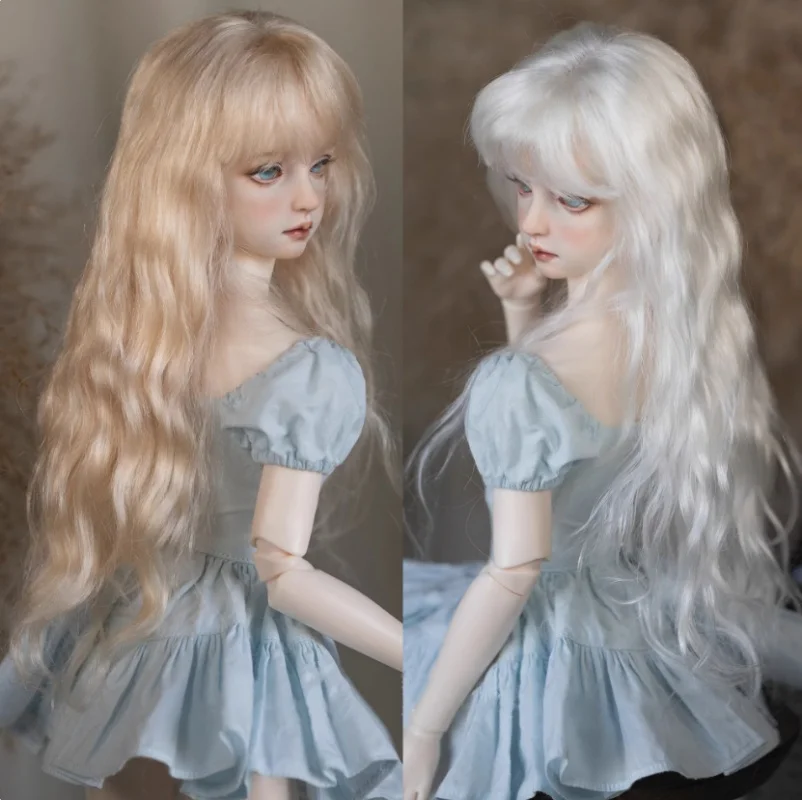 

BJD doll wig is suitable for 1/3 1/4 1/6 size mohair bangs and medium-long hair loose hair doll accessories