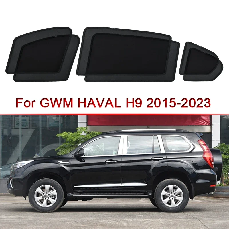 

Car Side Window Sunshades Magnetic Adsorption Curtain Privacy Car Sun Shade UV Reflection Accessory For GWM HAVAL H9 2015-2023