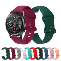 For Honor Magic Watch 2 42mm 46mm Smartwatch Band 22mm Silicone Strap For Honor Watch GS Pro/GS 3/Huawei GT 2 Bracelet Correas