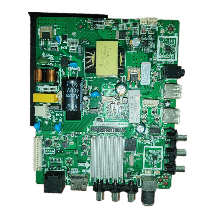 ST9255AB-CF1 sieć WiFi trzy w jednym płycie głównej telewizora, dobrze przetestowane, fizyczne zdjęcie dla 30--60V 300MA