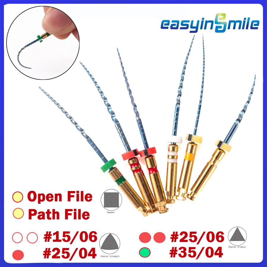 

Endodontic dental files X3 Max blue Rotary files NITI root canal engine tips 25MM for endo treat tips dentistry instrument