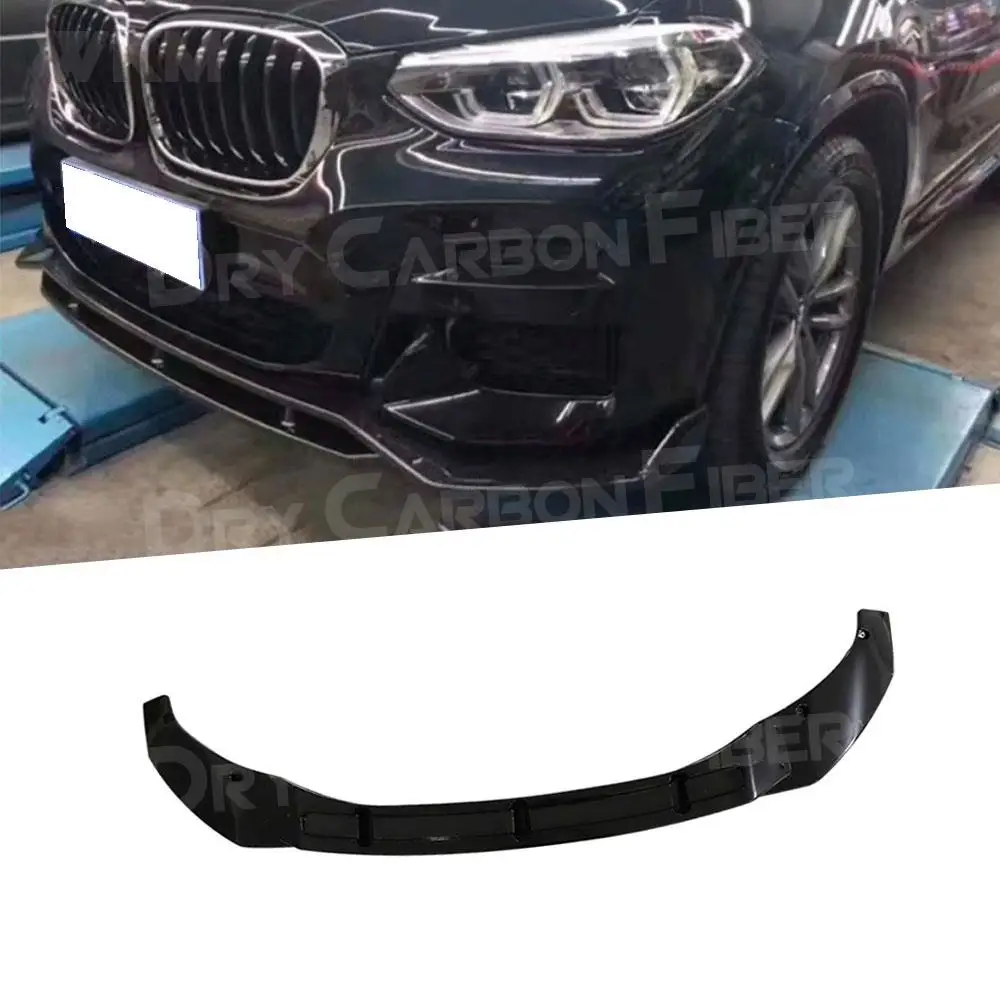 

Carbon Fiber Front Bumper Lip Chin Spoiler Guard for BMW X3 G01 X4 G02 M Sport 2019-2021 Front Lip Spoiler BodyKit