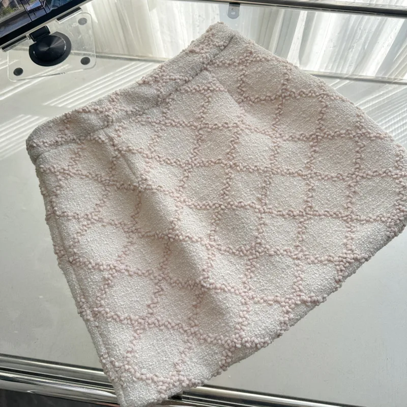 Damesoutfits Mode Jas Jas + Korte Rok Past Conjuntos Femininos Elegantes 2025 Nieuw in bijpassende sets Tweed 2-delige sets