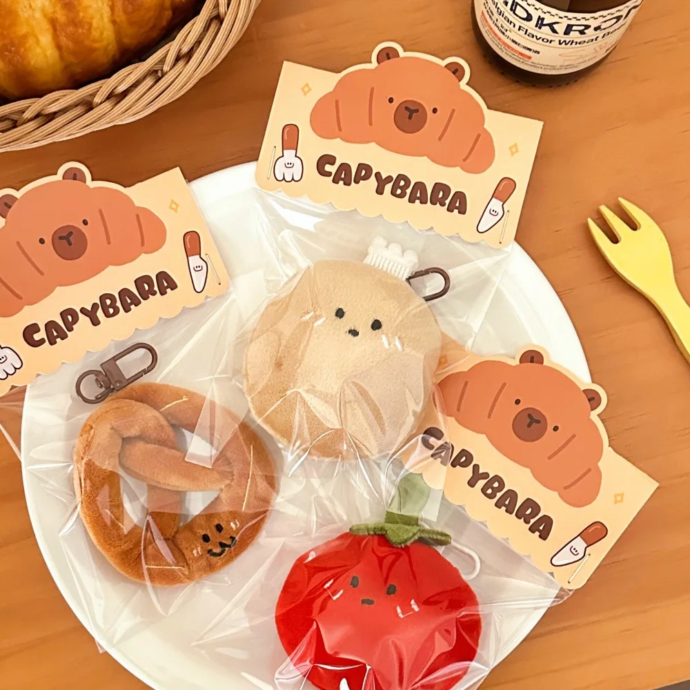 New Cute Cartoon Vegetable Bread Doll Pendant for Girls Plush Doll Pendant