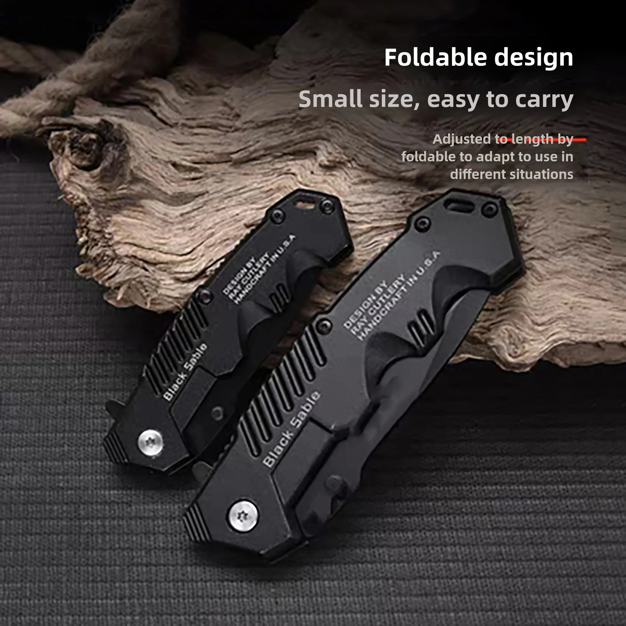 Household convenient folding knife, fruit knife, EDC pocket knife, suitable for outdoor camping, fishing, survival and hunting image 3