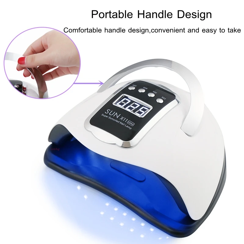 Large Space UV Nail Lamp For Both Hands With Smart Sensor X11 Gel Nail Light For Quick Drying And Curing Gel Polish At Home