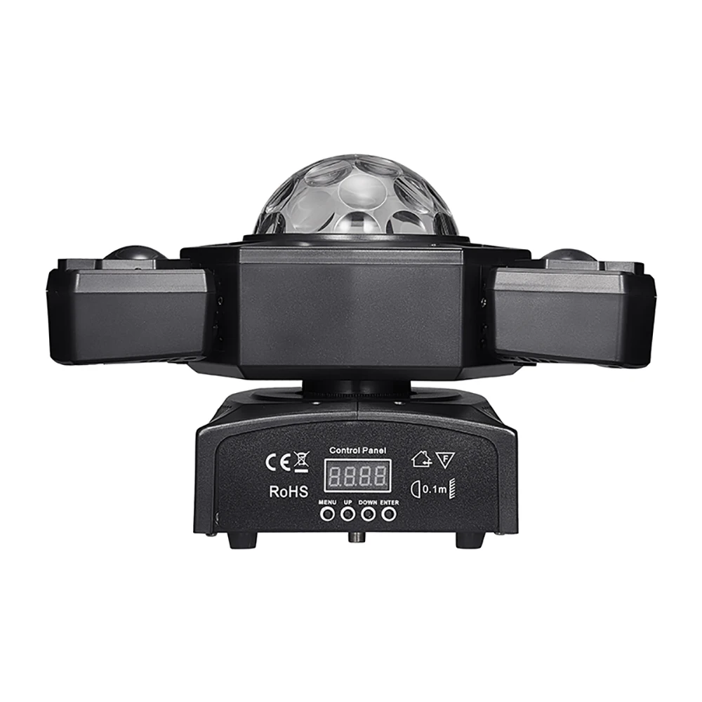 Mini Moving Head LED Beam Light RGB Laser Projector Strobe 3in1 Disco with Magic Ball Rotating Flash Stage Light Remote Control