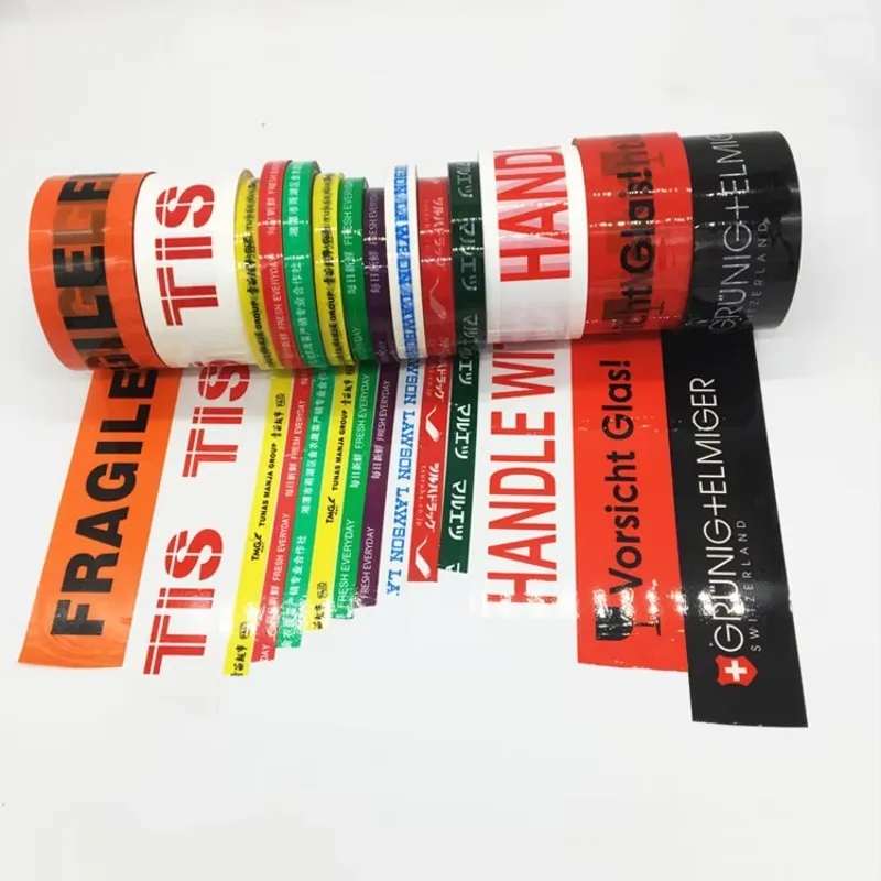 Custom Size Custom Logo Printed Packing Tape Waterproof Heavy Duty Adhesive Shipping Tape For Express Carton Box Sealing Packagi