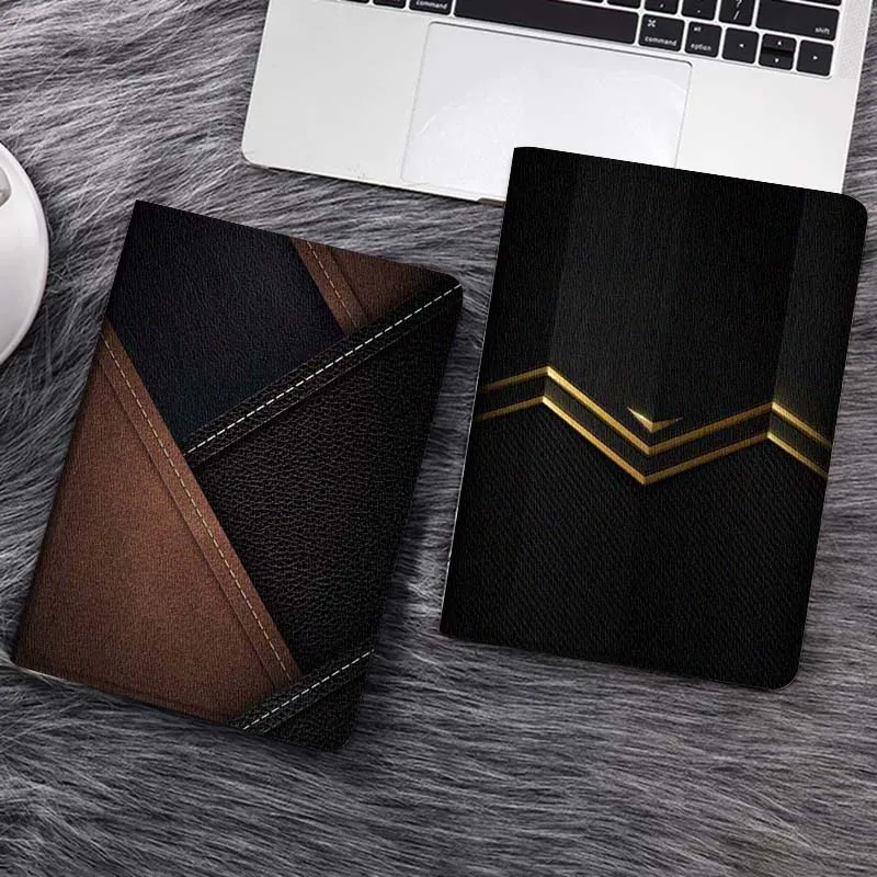 

Black Gold Edge Pattern For Huawei MediaPad T5 T10s M6 M5Lite SE Honor Tab 5 6 7 V7 V8 X8a X9a Pro Soft Tablet Case Gift