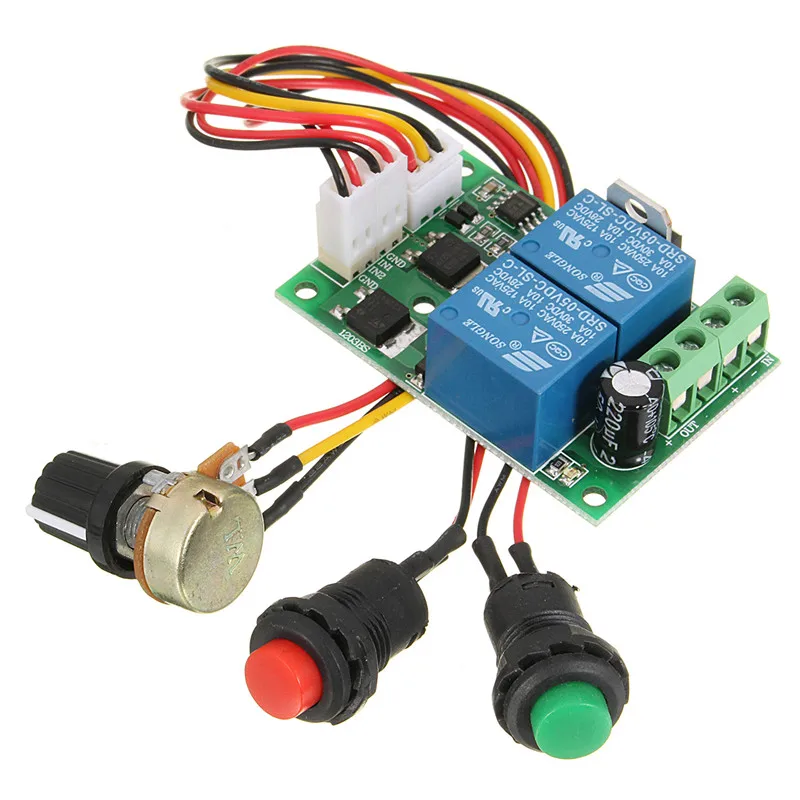 Controlador de velocidade do motor dc 6v 12v 24v pwm, interruptor para frente e para trás, atuador linear, controlador de motor, controle de velocidade ajustável