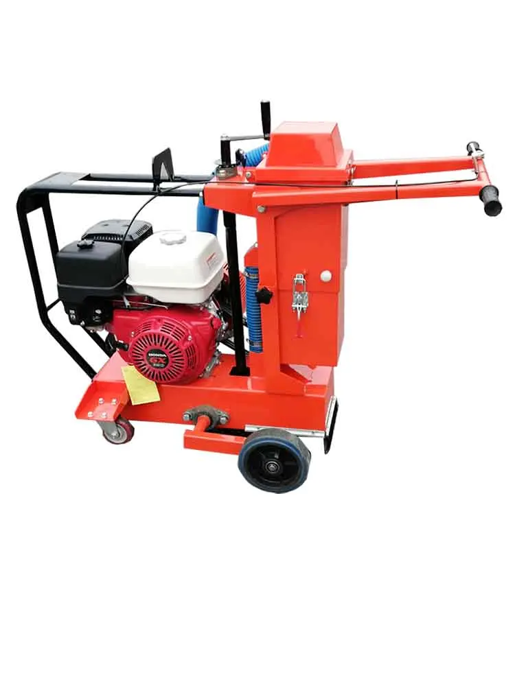 Pavement Grooving Machine Hand-Push Road Dust-Reducing Slotting Machine Gasoline Engine Asphalt Seam Filling Repair