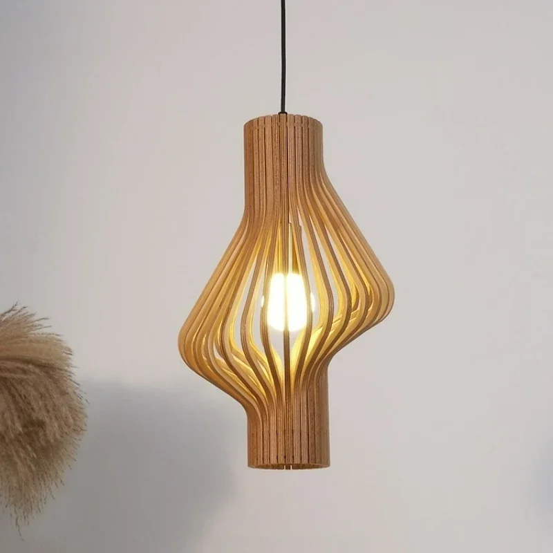 

Подвесной светильник Diva Art Creative вращающийся светильник из массива дерева wabi sabi Shadow lamp Спальня Прикроватный светильник Ресторан подвесной светильник