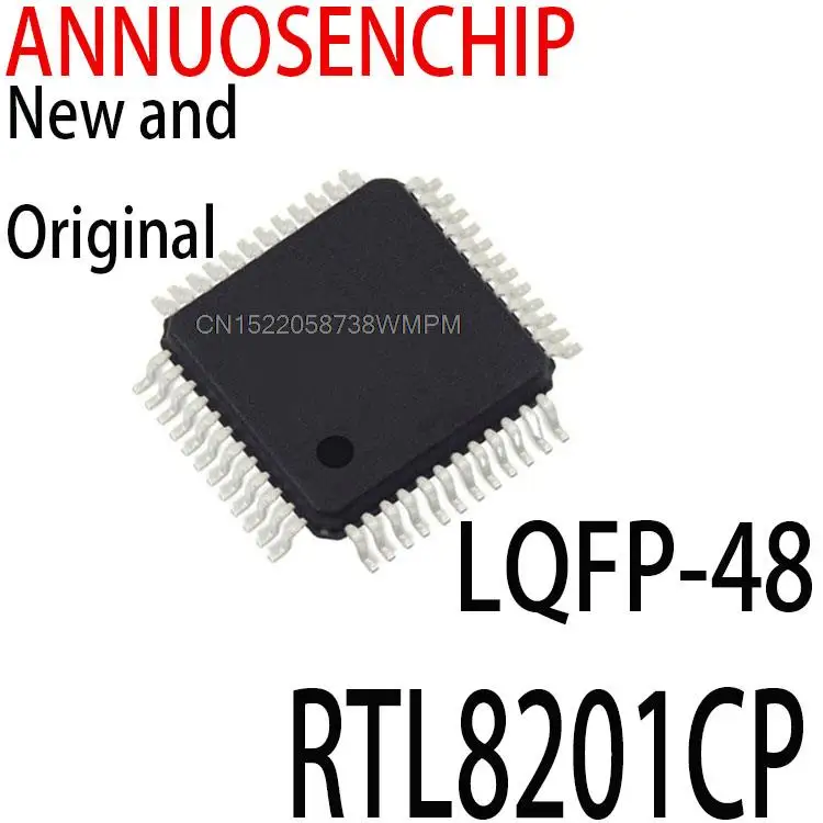 5PCS New and Original  LQFP48_7X7X05P  RTL8201 RTL8201CP