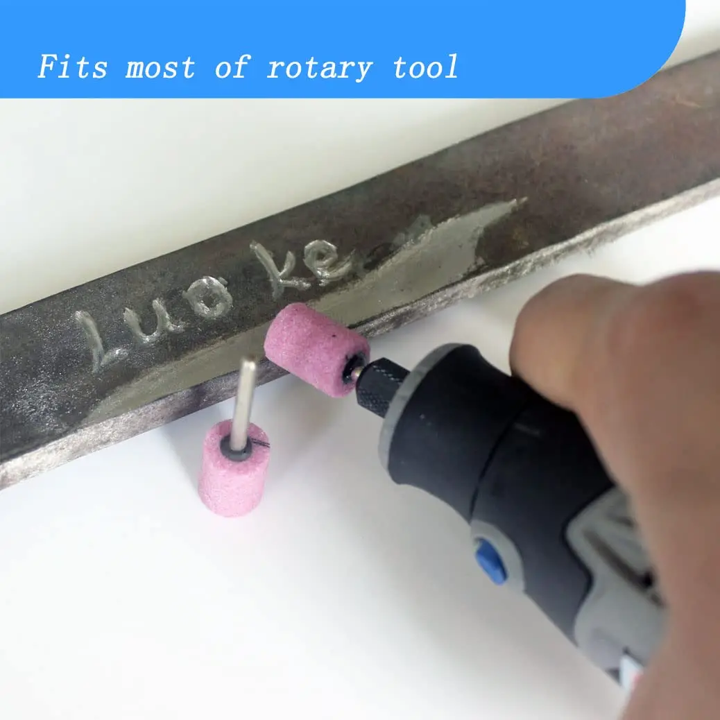 Rotary Grinding Stone Bits 3/4/5/6/8/10/12mm Abrasive Mounted Stone Sharpening Bit Set With 3mm Shank Fits for Rotary Tool