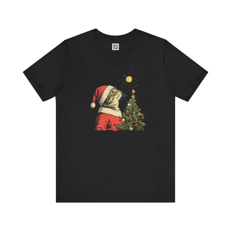 

Santa Cat Christmas T Shirt